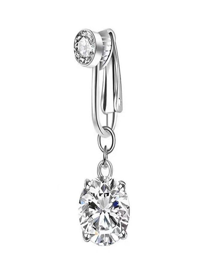QERPON Stylish Zirconia Piercing Belly Button Clip Easy to Wear Navel Rings Adjustable Comfortable Coppers Body Jewelry - Image 5